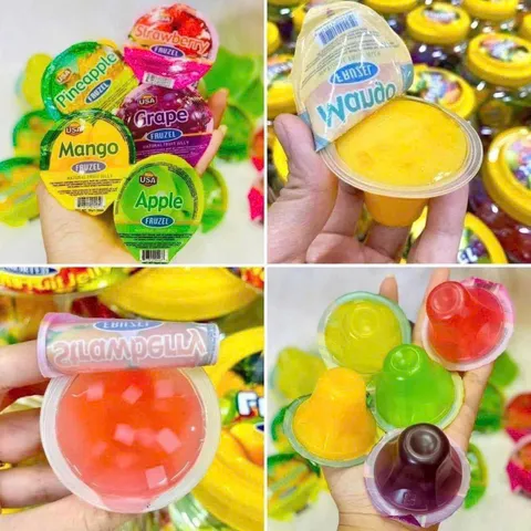 Thạch Rau Câu Trái Cây FRUZEL 1,45kg - Thạch Tự Nhiên Hương Vị Nguyên Chất, Ngọt Thanh, Giàu Vitamin và Chất Xơ
