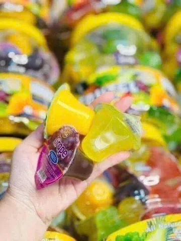 Thạch Rau Câu Trái Cây FRUZEL 1,45kg - Thạch Tự Nhiên Hương Vị Nguyên Chất, Ngọt Thanh, Giàu Vitamin và Chất Xơ