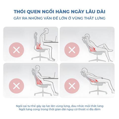 Ghế văn phòng công thái học ISUNI Crypher - Điều chỉnh tư thế ngồi, chống gù lưng, chất liệu cao cấp, giảm đau mỏi lưng, tải trọng 150kg.