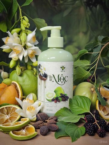 Dầu Gội MỘC AN Hỗ Trợ Rụng Tóc - Tinh Chất Bưởi, Bồ Kết, Hương Nhu, Dâu Tằm, Dưỡng Tóc Khỏe Mềm 500ML