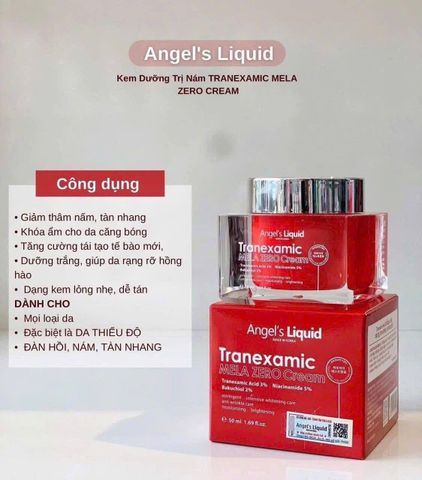 Bộ Sản Phẩm Serum & Kem Dưỡng Cải Thiện Thâm Nám Angel's Liquid Tranexamic - Giải Pháp Cho Làn Da Tỏa Sáng Khỏe Mạnh