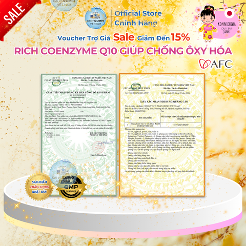 Viên Uống Rich Coenzyme Q10 Hỗ Trợ Tim Mạch - Hộp 120 Viên Chính Hãng Nhật Bản, Giảm Mệt Mỏi, Chống Oxy Hóa