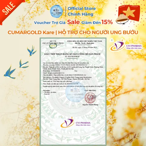 Viên Uống Cumargold Kare CVI Pharma 30 Viên - Hỗ Trợ Tăng Cường Sức Đề Kháng Chính Hãng