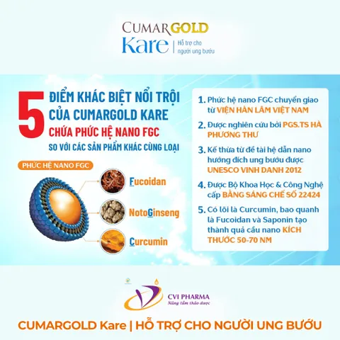 Viên Uống Cumargold Kare CVI Pharma 30 Viên - Hỗ Trợ Tăng Cường Sức Đề Kháng Chính Hãng