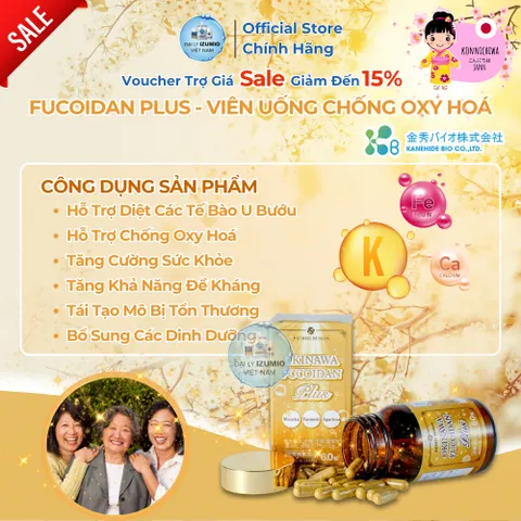 Viên Uống Fucoidan Plus Kanehide Okinawa 60 Viên - Hỗ Trợ Sức Khỏe Toàn Diện, Chính Hãng Nhật Bản, Hỗ Trợ U Bướu