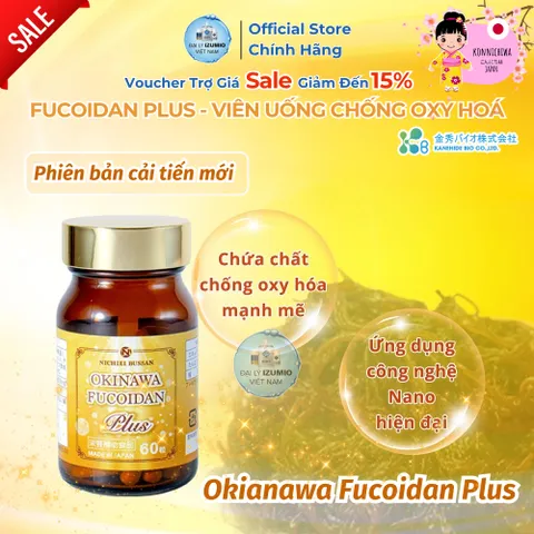 Viên Uống Fucoidan Plus Kanehide Okinawa 60 Viên - Hỗ Trợ Sức Khỏe Toàn Diện, Chính Hãng Nhật Bản, Hỗ Trợ U Bướu