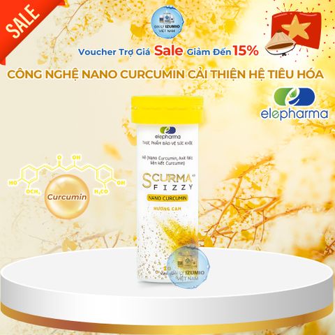 Viên Sủi Dạ Dày Scurma Fizzy Elepharma - Hỗ trợ Tiêu Hóa, Giảm Triệu Chứng Trào Ngược, Chính Hãng Việt Nam 10 Viên