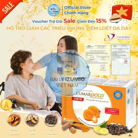 Viên Uống Hỗ Trợ Giảm Viêm Loét Dạ Dày CumarGold New - 30 Viên - Chính Hãng & Xuất Kèm VAT 8%