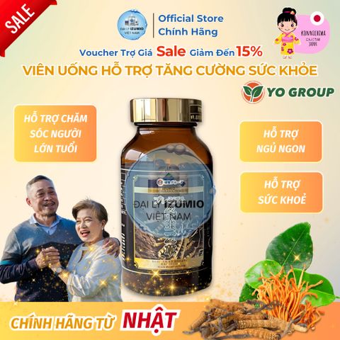 Viên Uống Đông Trùng Hạ Thảo Tohchukasou Premium - Tăng Cường Sức Khỏe và Sinh Lực, Nhập Khẩu Chính Hãng Nhật Bản, 180 Viên