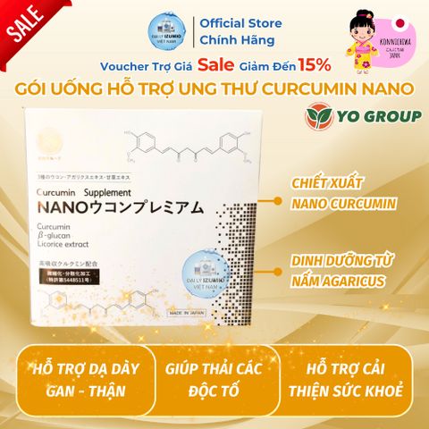 Hộp 30 Gói Bột Nghệ Nano Ukon Premium Nhật Bản - Hỗ Trợ Làm Đẹp & Tăng Cường Miễn Dịch Chính Hãng