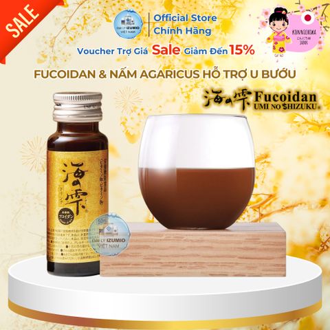 Fucoidan Vàng Umi No Shizuku - Thùng 30 Chai Nước Uống Hỗ Trợ Điều Trị U Bướu Chính Hãng Nhật Bản, Tăng Cường Đề Kháng, Bảo Vệ Sức Khỏe