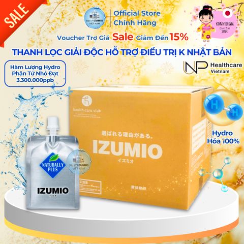 Nước IZUMIO Hydrogen 3.3ppm - Gói 200ml Tăng Cường Sức Khỏe, Thanh Lọc Cơ Thể Nhập Khẩu Chính Hãng Từ Nhật Bản
