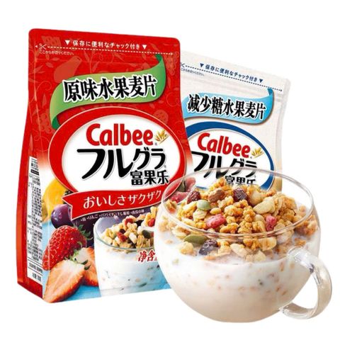 Ngũ Cốc Ăn Liền Calbee Thơm Ngon - Hỗn Hợp Trái Cây & Hạt Dinh Dưỡng Cho Bữa Sáng Và Giảm Cân 320g