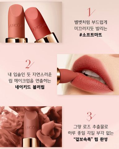Son LANCÔME L'Absolu Rouge Intimatte Lipstick #362 Knitted Red - Son Môi Cao Cấp Chính Hãng Đỏ Tươi Sang Trọng, Bền Màu, Dưỡng Ẩm