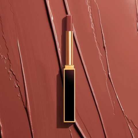 Son TOM FORD Slim Lip Color Shine #100 - Màu Rosy Brown Cao Cấp, Dưỡng Ẩm, Sang Trọng, Quà Tặng Phụ Nữ