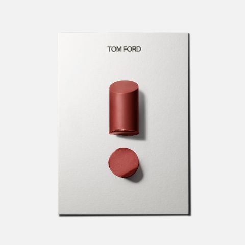 Son TOM FORD Slim Lip Color Shine #100 - Màu Rosy Brown Cao Cấp, Dưỡng Ẩm, Sang Trọng, Quà Tặng Phụ Nữ