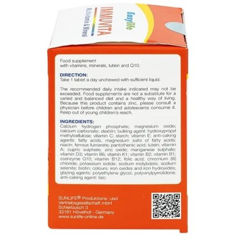 Viên Uống Bổ Sung Vitamin & Khoáng Chất Immuvita Easylife (100 Viên) - Tăng Cường Sức Khỏe, Hỗ Trợ Hệ Miễn Dịch cho Người Trưởng Thành