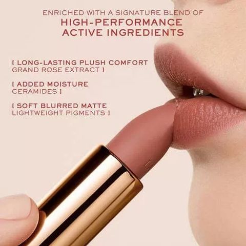 Son Lì Lancôme L'absolu Rouge Intimatte 215 First Kiss - Màu Cam Nude Sang Trọng, Dễ Dàng Phối Hợp Trang Điểm Chính Hãng