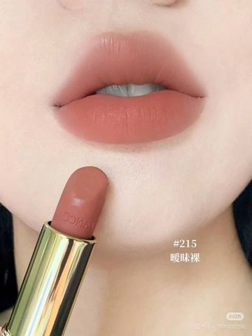 Son Lì Lancôme L'absolu Rouge Intimatte 215 First Kiss - Màu Cam Nude Sang Trọng, Dễ Dàng Phối Hợp Trang Điểm Chính Hãng