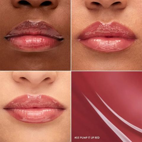Son Kem Sephora Collection Outrageous Plump 05 Plump It Up Red - Dưỡng ẩm, màu hồng đỏ quyến rũ, 6ml, Chính hãng từ Pháp