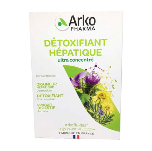 Nước Hỗ Trợ Thải Độc Gan Arkofluides - Bổ Gan Hữu Cơ Thiên Nhiên 250g, Giúp Thanh Lọc và Bảo Vệ Gan
