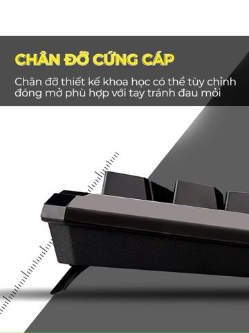 Bàn phím máy tính BAK KM27 Gaming giả cơ phòng full size 104 phím - Gõ nhanh, nhẹ, kết nối dây 1.5m, phù hợp game thủ và văn phòng