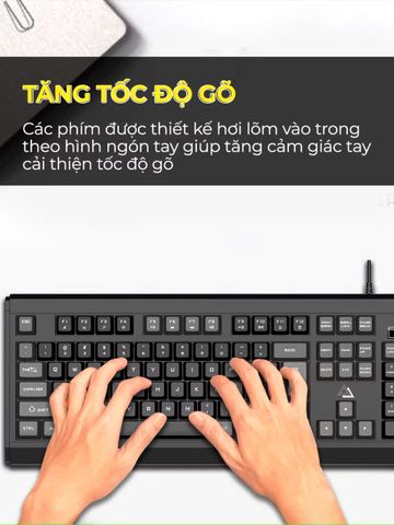 Bàn phím máy tính BAK KM27 Gaming giả cơ phòng full size 104 phím - Gõ nhanh, nhẹ, kết nối dây 1.5m, phù hợp game thủ và văn phòng
