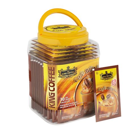 Combo 3 Hộp Cà Phê Sữa Plus Hoà Tan 3IN1 KING COFFEE - Hương Vị Đậm Đà, Dễ Pha, Sản Phẩm Việt Nam Chất Lượng Cao