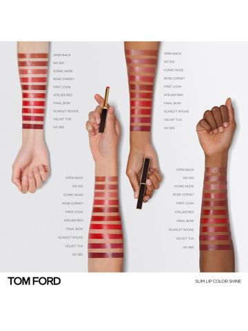 Son Dưỡng Tom Ford Slim Lip Color Shine Lipstick Màu 150 Nâu Đất Chính Hãng - Chất Son Mịn Màng Tự Nhiên, Bóng Khỏe, Dễ Dàng Thoa