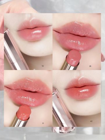 Son Dưỡng Môi Lancôme Lip Idôle Squalane-12 Màu 42 Hồng Đào - Dưỡng ẩm Chuyên Sâu, Tạo Độ Bóng Tự Nhiên, Hàng Chính Hãng