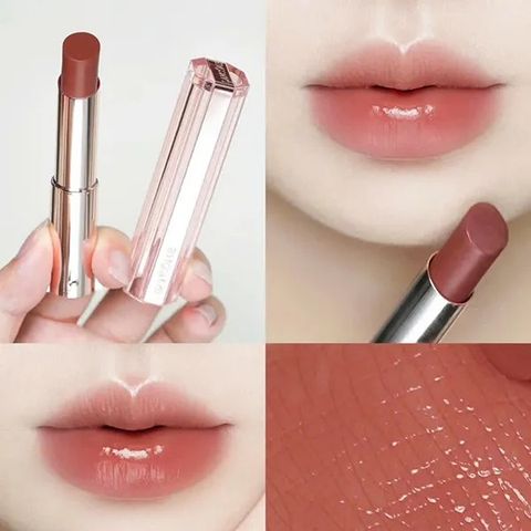 Son Dưỡng Lancôme Idôle Lip Squalane Butterglow 53 The Tea Is Hot - Màu Hồng Nâu Ấm Chính Hãng, Cung Cấp Độ Ẩm Cho Môi