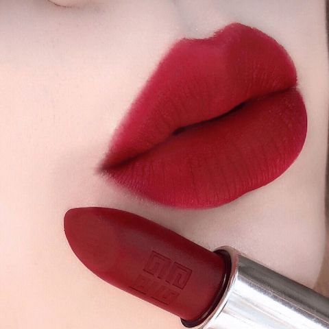 Son Givenchy Le Rouge Deep Velvet Màu 37 Rouge Graine - Son Môi Đỏ Thuần Chính Hãng, Chất Lì Mịn và Sang Trọng
