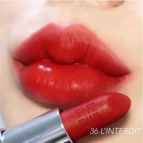 Son Givenchy Le Rouge Deep Velvet Màu 36 Đỏ Tươi Chính Hãng - Đôi Môi Rạng Rỡ, Sang Trọng, Thoải Mái, Độ Bám Màu Tuyệt Vời