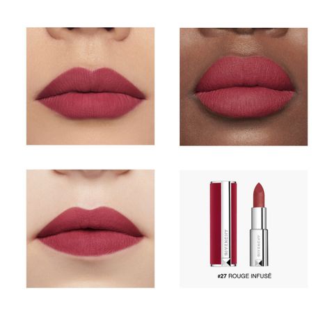 Son Givenchy Le Rouge Deep Velvet Màu 27 Đỏ Hồng - Son Môi Cao Cấp Chính Hãng, Mềm Mịn, Quyến Rũ, Nổi Bật, Chất Lượng Tuyệt Vời
