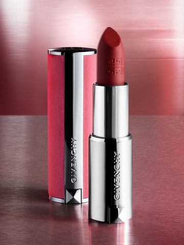 Son Givenchy 34 Rouge Safran Le Rouge Sheer Velvet - Màu Cam Cháy Chính Hãng, Son Dưỡng Ẩm Sang Trọng Cho Môi Tươi Sáng