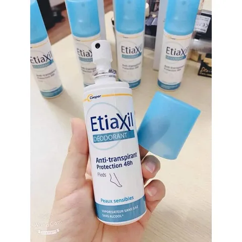 Xịt Khử Mùi Hôi Chân Etiaxil Anti-transpirant 48h 100ml - Giải Pháp Hiệu Quả Ngăn Mùi Cho Mọi Loại Da, Khô Thoáng Suốt Ngày