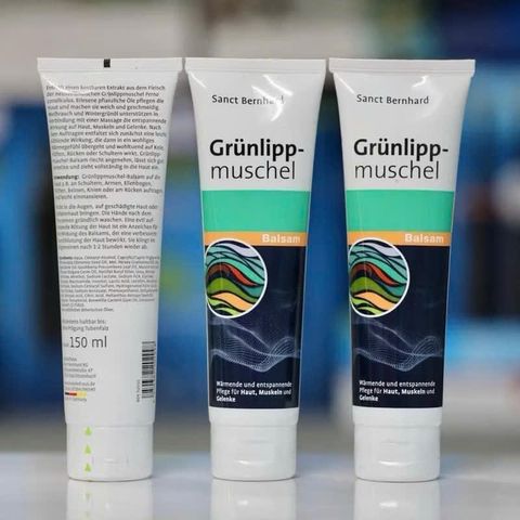 Kem Bôi Khớp Vẹm Xanh Grunlippmuschel Balsam - Giảm Đau, Giảm Viêm, Hỗ Trợ Khớp, Chiết Xuất Từ Vẹm Xanh New Zealand