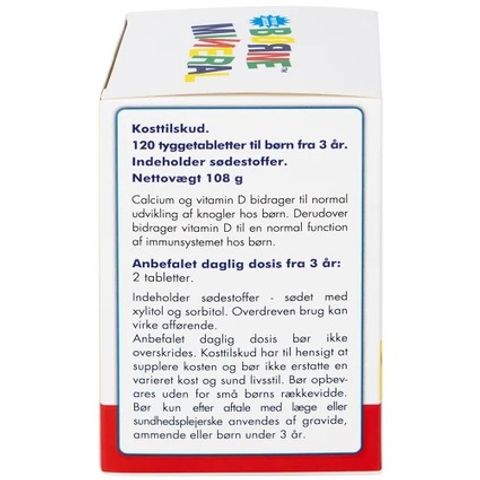 Viên nhai Borne Mineral New Nordic (120 viên) - Hỗ trợ tăng chiều cao và phòng ngừa còi xương cho trẻ em từ 3 tuổi trở lên