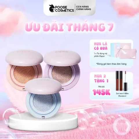 Phấn Nước Chống Nắng Nâng Tone Espoir Dewlike Jello Cushion SPF50+ PA+++ - Dưỡng ẩm, làm sáng da, bảo vệ khỏi UVA/UVB