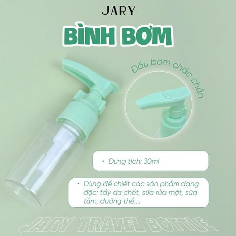 Bộ Chiết Mỹ Phẩm 5 Món Jary Cao Cấp - Túi Du Lịch Trong Suốt Với Thiết Kế Dễ Thương Chống Va Đập, Tiện Lợi Cho Bạn Gái