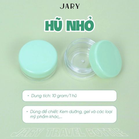 Bộ Chiết Mỹ Phẩm 5 Món Jary Cao Cấp - Túi Du Lịch Trong Suốt Với Thiết Kế Dễ Thương Chống Va Đập, Tiện Lợi Cho Bạn Gái