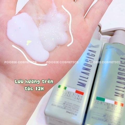 Dầu Gội & Dầu Xả Hương Nước Hoa Milanogica - Phục Hồi Tóc Hư Tổn, Giảm Gàu & Ngứa Da Đầu, Dưỡng Ẩm Siêu Mềm Mượt