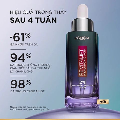  Tinh Chất Dưỡng Da L'Oreal Paris Revitalift 1.5% Hyaluronic Acid Serum 30ml - Chăm Sóc Da Khô, Sáng Mịn, Cấp Ẩm Hiệu Quả