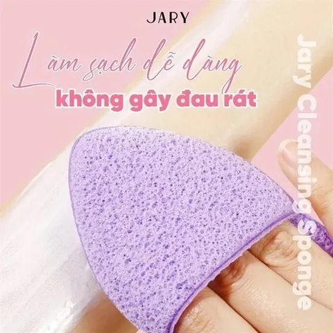 Miếng Rửa Mặt Bọt Biển Jary - Tẩy Trang, Làm Sạch Da Mặt Dịu Nhẹ, Tái Sử Dụng, Sản Phẩm Chăm Sóc Da Hàn Quốc