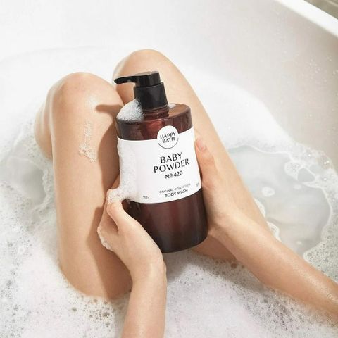 Sữa Tắm Happy Bath Body Wash 910ml Hàn Quốc - Dưỡng ẩm tự nhiên với hương hoa nhẹ nhàng, phù hợp cho da khô và nhạy cảm