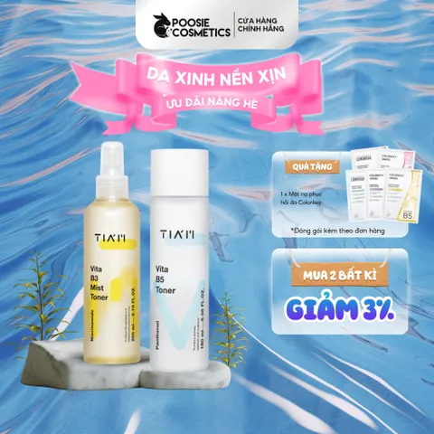 Nước Cân Bằng Da Phục Hồi TIAM Vita B5 - Toner Dưỡng Ẩm Chống Khô Da - Hàn Quốc 180ml, Phù Hợp Cho Mọi Loại Da