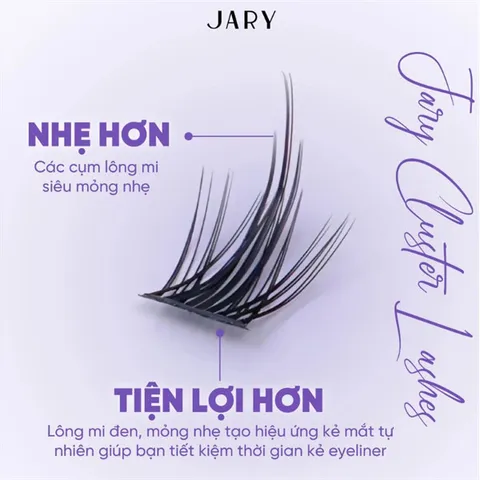 Lông Mi Cụm Jary Pro - Lông Mi Đẹp Có Sẵn Keo 4D Tự Nhiên, Dày Dài, Đa Phong Cách Tái Sử Dụng - Hàng Cao Cấp từ Trung Quốc