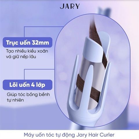 Máy Uốn Tóc Tự Động JARY Hair Curler 360 Độ - Thiết Bị Tạo Kiểu Tóc Xoăn Sang Trọng, Dễ Dàng Sử Dụng Tại Nhà