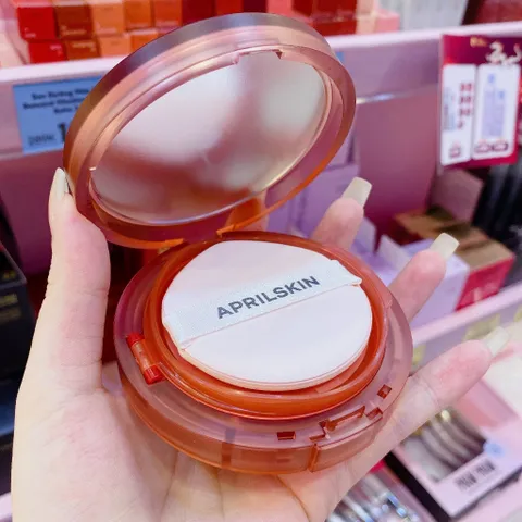 Phấn Nước April Skin Cushion + Refill SPF50+/PA+++ - Che Phủ Hoàn Hảo, Dưỡng Ẩm, Kiềm Dầu Dành Cho Mọi Loại Da, Mỹ Phẩm Chính Hãng