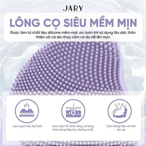 Máy Rửa Mặt & Massage Jary - Thiết Bị Làm Sạch Da Chuyên Sâu, Massage Nâng Cơ, Công Nghệ Điện Di, An Toàn Cho Mọi Loại Da